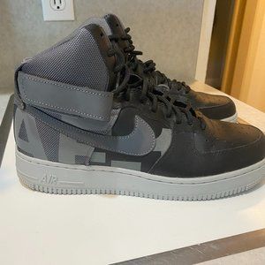 Nike Air Force 1 High 07 LV8 Black-Dark Gray-Wolf Gray Size 10.5